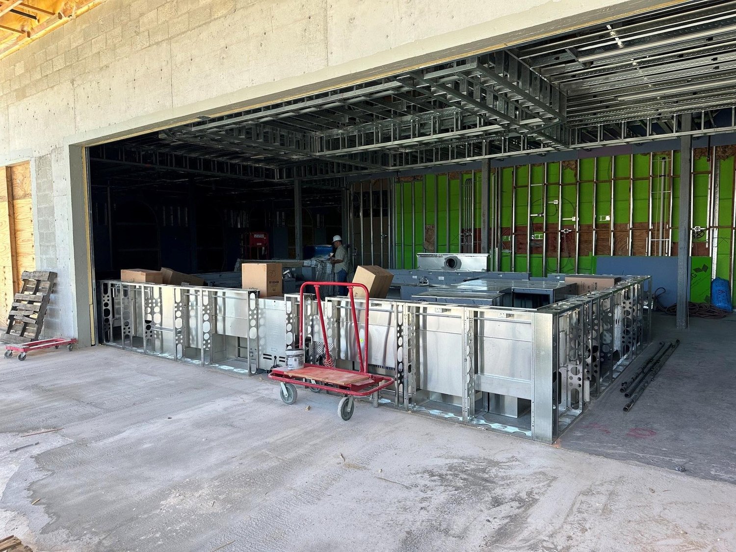 Harbourview bar taking shape inside the new Gulf Harbour clubhouse
