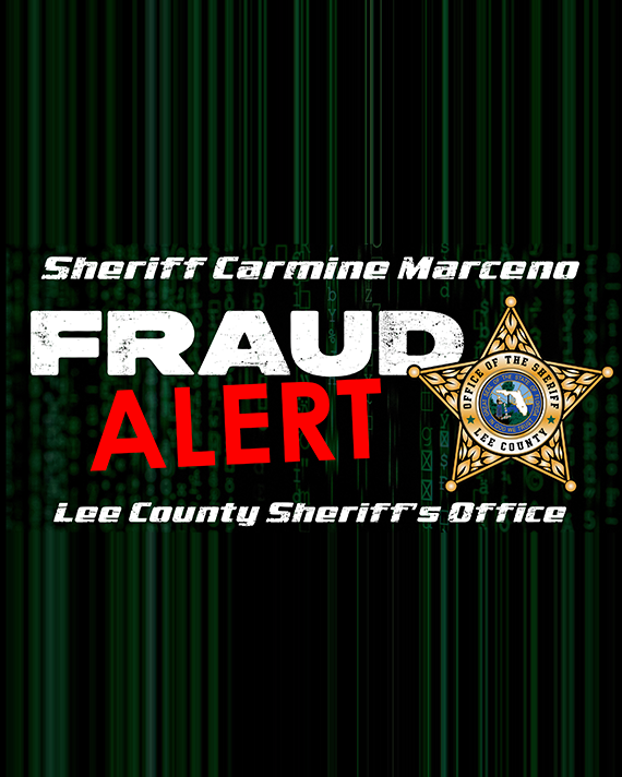 Sheriff Carmine Marceno Lee County Sheriff’s Office Fraud Alert banner